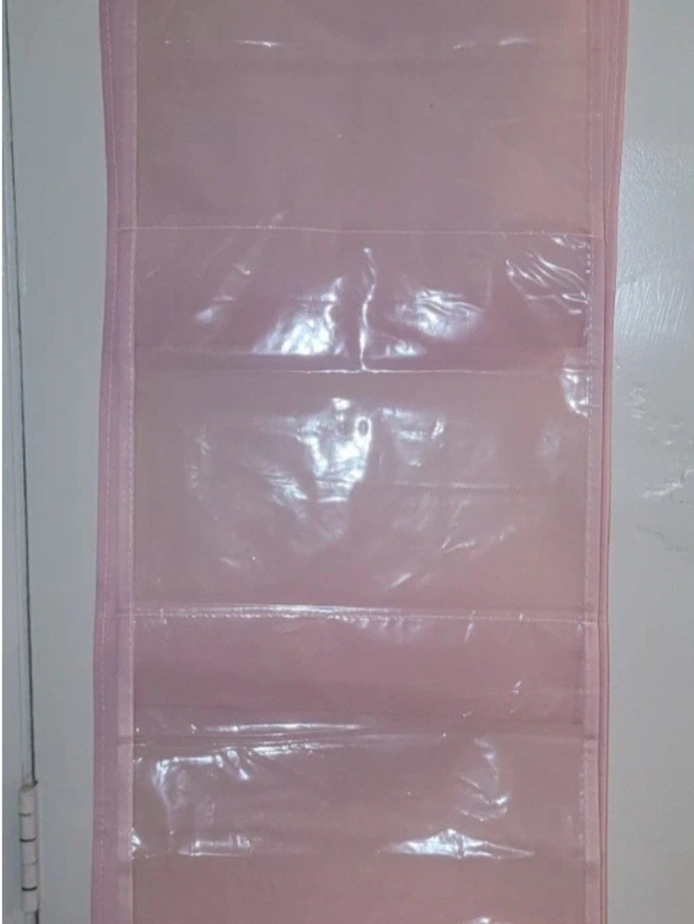SHEIN Pink Hanging Clear Pocket Organizer
